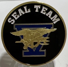 * US Navy Seals Team V Challenge Coin. Seal Team 5 Works In The Northern Pacific
