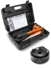 Hydraulic Knockout Punch Electrical Conduit Hole Cutter Set KO Tool Kit 1/2 to 2