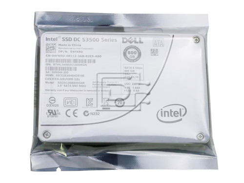 Intel SSDSC2BB800G4R / Dell 04FR9D 800GB 6Gbps SATA 2.5" DC S3500 Series SSD - Picture 2 of 4