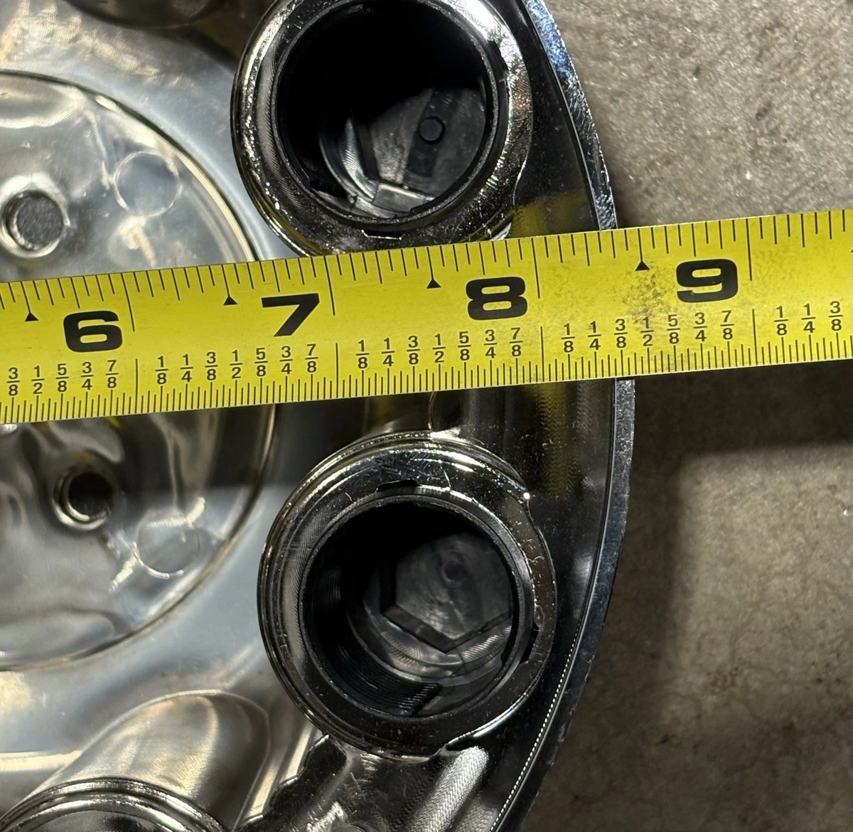 Set of 2 Wheel Center Caps 8 Lug Chrome photo 4
