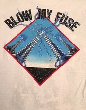 Vintage Kix Band Blow My Fuse Tour Shirt Short Sleeve White Unisex S-4X