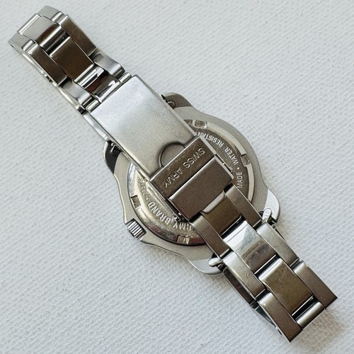 Swiss Army Brand Classic 30mm Women's Field Date Watch Silver 6.75" Bracelet - Picture 9 of 12