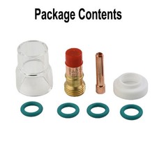 TIG Gas Welding Glass Lens O-Rings Cup Consumable Accessories For WP-18