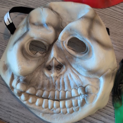 DE COLECCIÓN GOMA HALLOWEEN MÁSCARA ESQUELETO FRANKENSTEIN DIABLO CALABAZA CORREA ELÁSTICA - Imagen 5 de 11