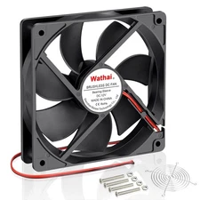 Wathai 120x120x25mm 120mm 12V 0.45A 2Pin DC Brushless Cooling Fan 