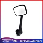 Black Manual Hood Mirror For 2008-2016 Freightliner Cascadia RH Passenger Side