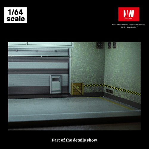 Diorama 1 /64 Parking Lot Model LED Repair Shop Street Building Scene Model Toys - Picture 52 of 84