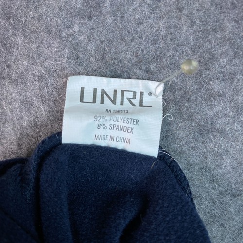 UNRL Pullover Uomo Medio Blu Navy Quarto Zip Performance Elasticizzato Top Sportivo - Foto 7 di 9