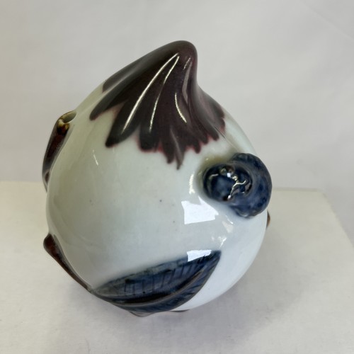 Vintage Porcelain Korean Water Dropper Peach Form Joseon Bamboo Floral - Picture 9 of 15