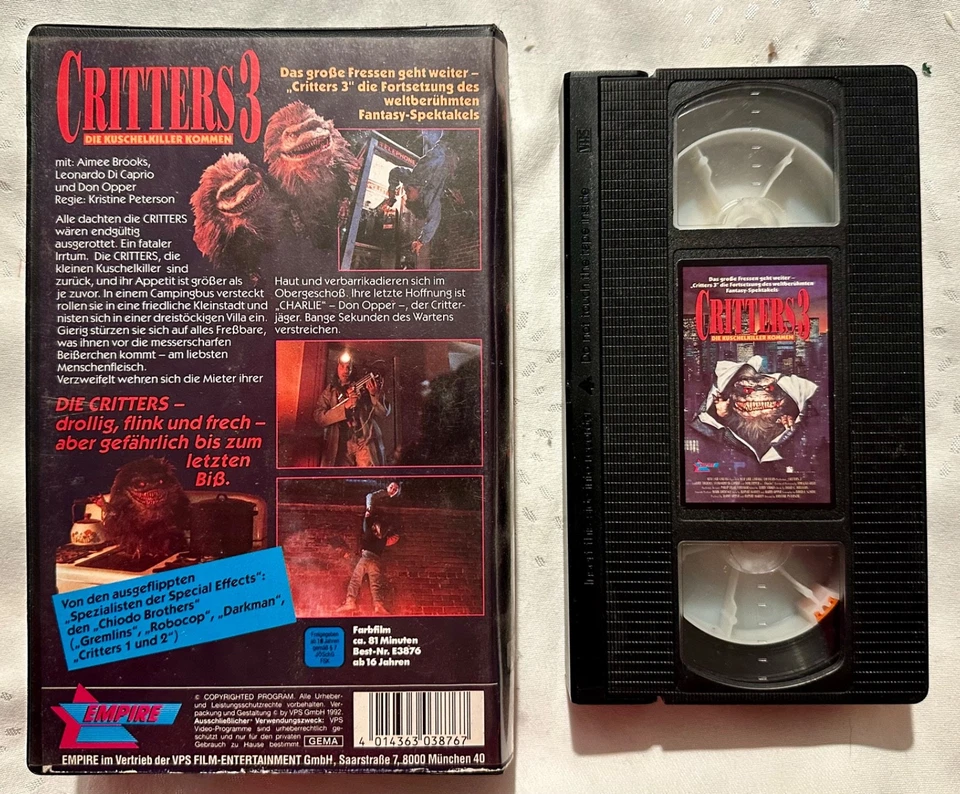 Critters 3 VHS - Die Kuschelkiller kommen - Horror - Kult - Weltweiter Versand - Bild 2 von 3