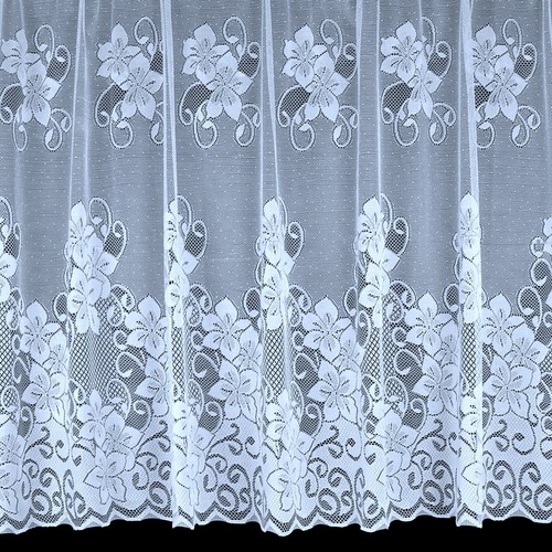 White Net Curtains With Slot / Rod Top - Sold By The Metre - Quality Net Curtain - Picture 30 of 35