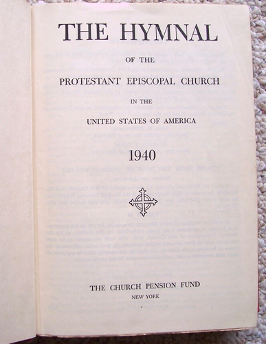 Das 1940 Gesangbuch der protestantischen Bischofskirche rotes Tuch Hardcover Vintage - Bild 5 von 6