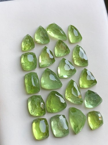 Peridot rose cut lot 54 carats - Picture 4 of 9