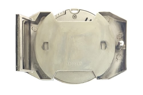 Pferdegürtelschnalle VERSTECKTES FEUERZEUG NEU Herren Western Cowboy Rodeo SILBER METALL SELTEN - Bild 4 von 13