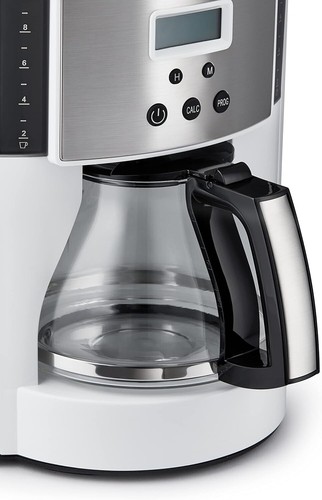 Fully Automatic Drip Coffee Machine - 10 Cups, White Finish with Timer & Filters - Picture 10 of 11