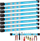 8 Pack 18" Magnetic Tool Holder Strip Metal Magnet Tool Organizer Bar for Garage