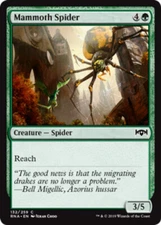Mammoth Spider Light Play, English Magic the Gathering MTG Ravnica Allegiance