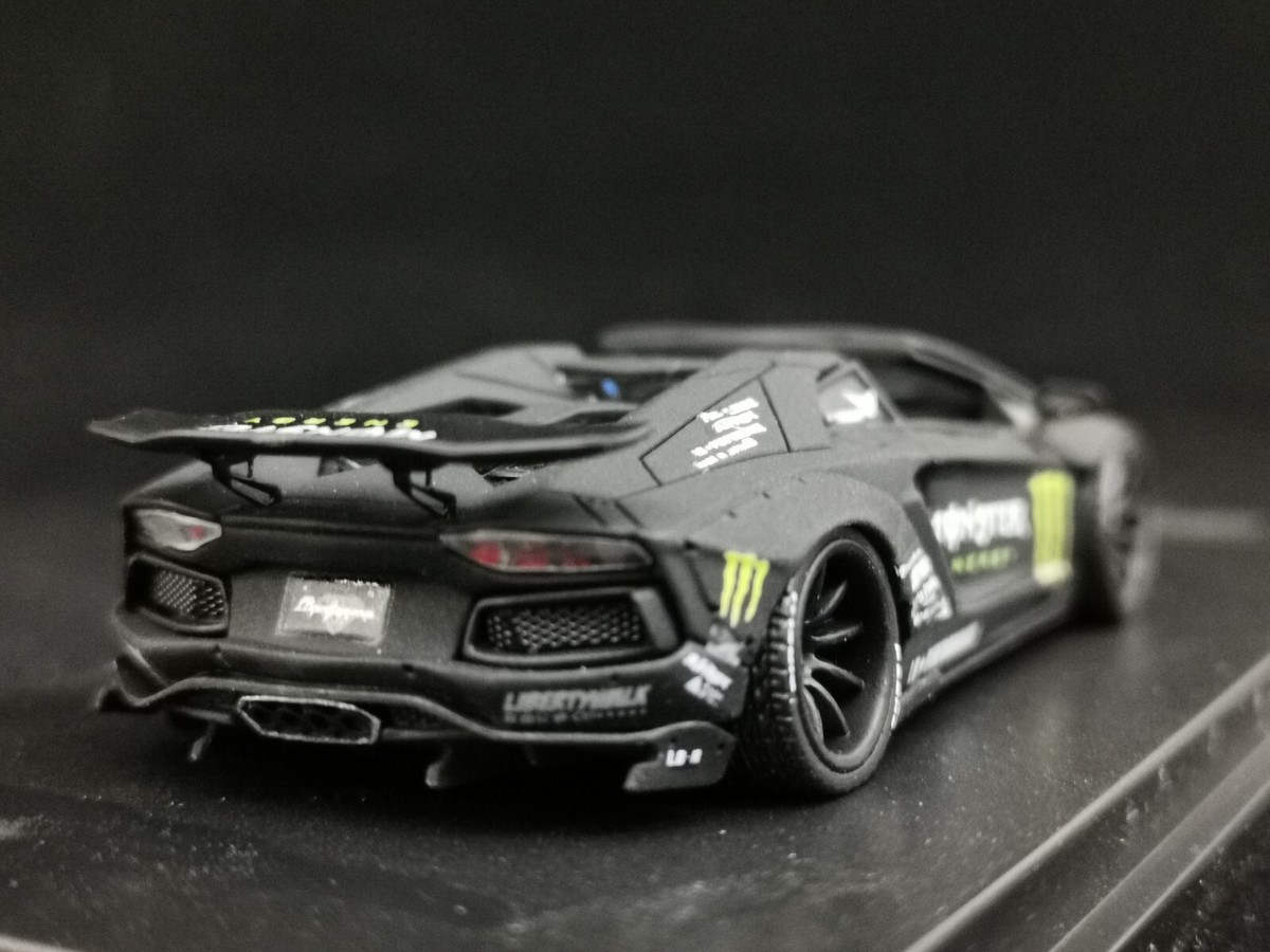 1/64 ランボルギーニ Aventador LP700 LB Monster Onemodel 1:64 Black LP700 Aventador LB Monster Sports Model