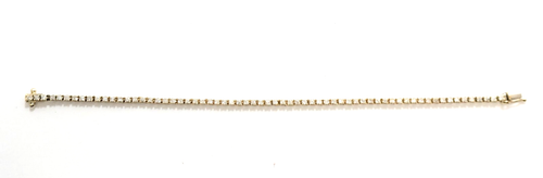 14K Gold Diamond Tennis Bracelet, 7 " Long - Picture 4 of 7
