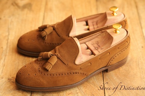 Crockett & Jones Lichfield 2 Tasselled Brogue Shoes Loafers Mens UK 8.5 E US 9.5 - Picture 2 of 12