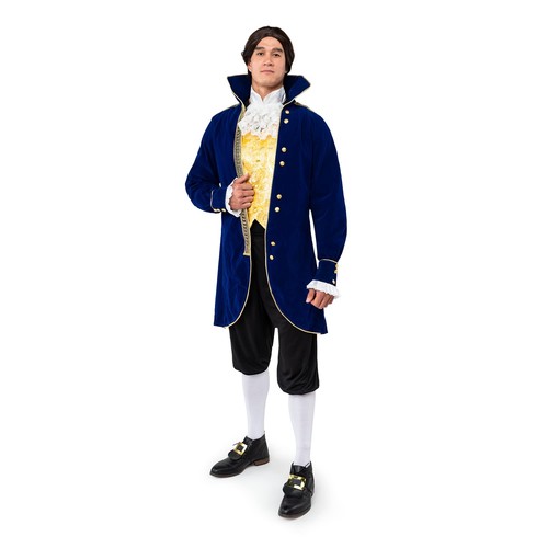 Herren Aristokrat Kolonial Hamilton Halloween Cosplay Verkleidung Rollenspiel Kostüm
