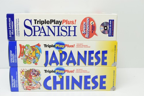 Learn A New Language Japanese Chinese Spanish Big Box CD-ROM Win Microphone 1997 - Picture 14 of 15