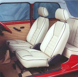 CLASSIC MINI SUFFOLK RECLINING SEAT RIGHT HAND (LEATHER) - S3295 - Picture 3 of 4
