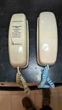 Pair of Trimline Touch Tone. Phones 1 Western Electric Beige colored