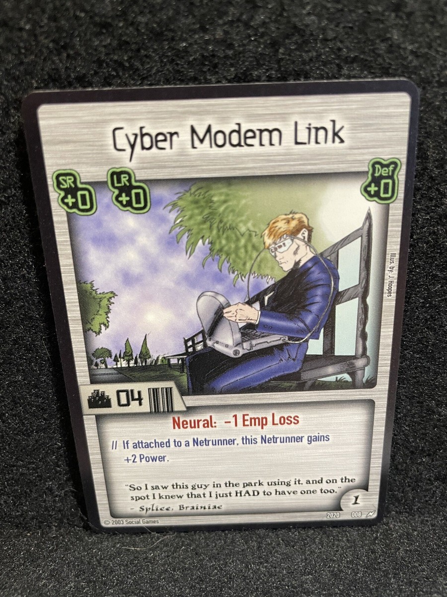 オレンジロード Personal Card Cyberpunk 2020 CCG - Rare # 8 - Cyber Modem Link | eBay