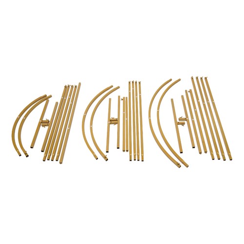 3 Pcs Arch Backdrop Stand Wedding Gold Backdrop Stand For Ceremony Metal Decor - Picture 6 of 10