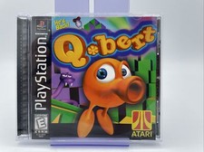 Qbert (Sony PlayStation 1, 1999) PS1 Complete Black Label Q Bert Q*Bert