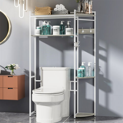 4 Tier Over Toilet Storage Rack Bathroom Laundry Washing Machine Shelf Organizer - Picture 4 of 12
