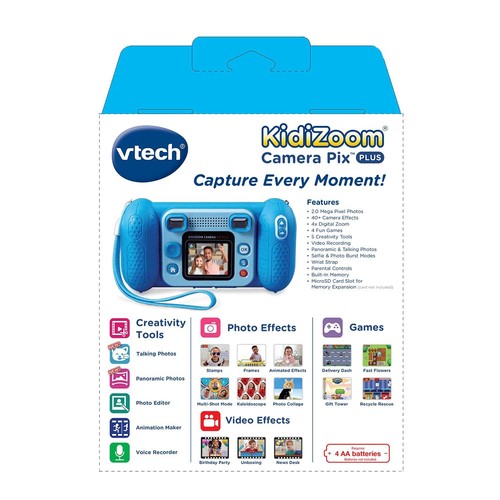 VTech KidiZoom Camera Pix Plus, Blue - Bild 8 von 9