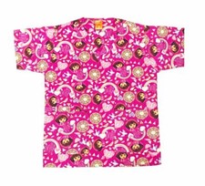 Nickelodeon Nursing Medical Pediatric Scrubs Shirt Top Dora Pink L