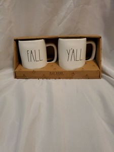 NIB-Rae-Dunn-Thanksgiving-Halloween-Fall-Y-039-All-Mug-Set