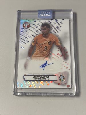 22-23 Topps Stadium CODY GAKPO 直筆サインカード Cody Gakpo 2023 Topps Finest UEFA 2024 Euro Auto Autograph