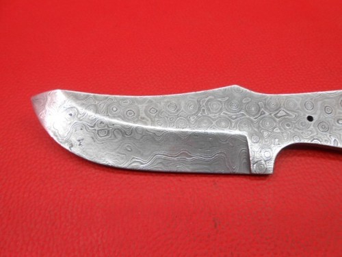 Custom Handmade Rain Drop Pattern Damascus Steel knife blade blank S443 - Picture 9 of 11