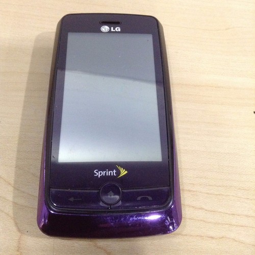Sprint LG Rumor Touch Purple Model LN 510 for parts or Repair - Picture 6 of 10