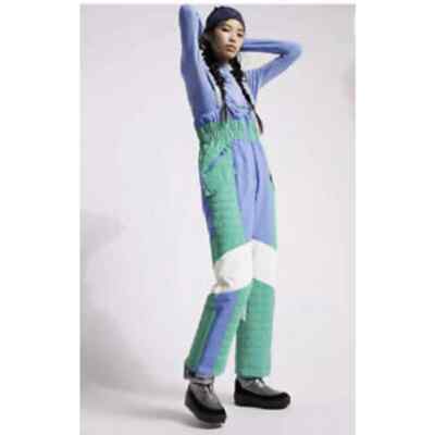 Blue Color Block Snowpants Blue Color Block Snowpants
