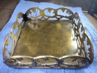 70s Solid Brass Tissue Box Stand Thick Heavy High Quality 70s Home Décor