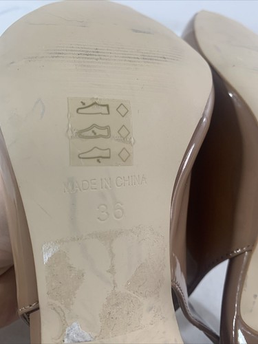 CARVELA Brown Patent peep-to slingback heels. New. Size 3 - Picture 10 of 13