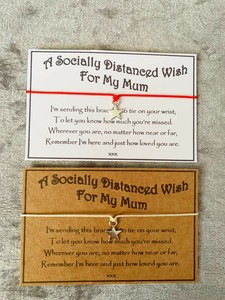 Wish Bracelet Friend Social Distancing Wish Hug * Gift Bestie Family