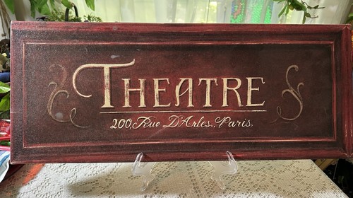 FRENCH VINTAGE Wall Theatre Hanging - Picture 2 of 14