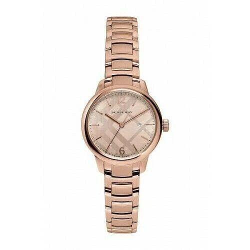 Nuovissimo Orologio da donna Burberry BU10116 The Classic 32 mm tono rosa