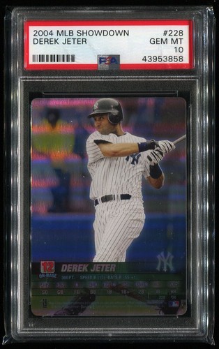 Derek Jeter 2004 MLB Showdown #228 SP Foil PSA 10 Gem Mint MLB Yankees HOF Pop 4 - Picture 3 of 5