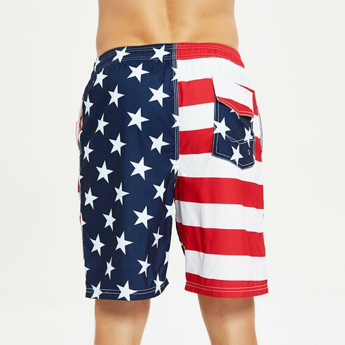 Summer Swim Trunks Swimwear Trunks Quick Dry Beach Shorts w/Mesh Lining Pant - Picture 8 of 10