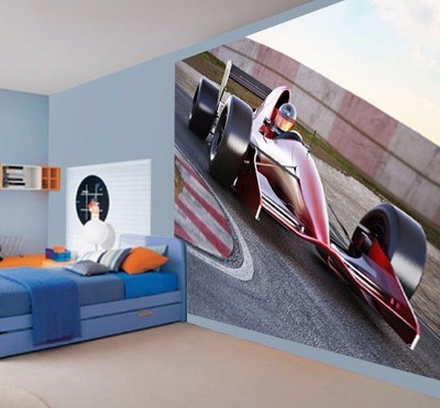F1 Formula 1 racing car on the track wallpaper wall mural 3053522