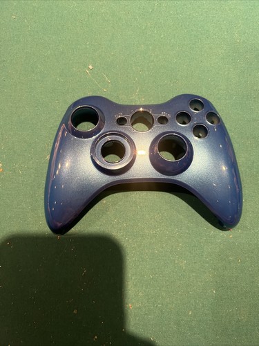 Xbox 360 Controller Ersatz Fronthülle glänzend blau