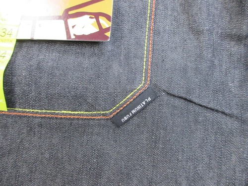 VINTAGE Platinum Fubu Jeans Mens 42 Black Denim Y2K Hip Hop Fat Albert Deadstock - Picture 14 of 17