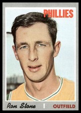 1970 Topps #218 Ron Stone  Philadelphia Phillies VG-VGEX